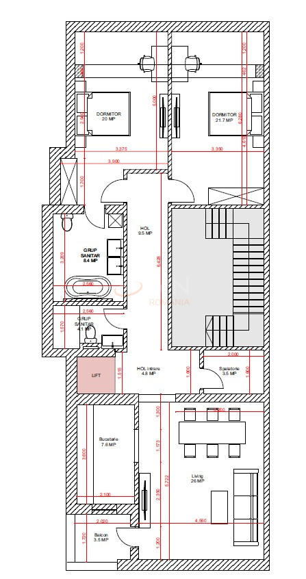 Apartament, 3 camere Bucuresti/Baneasa