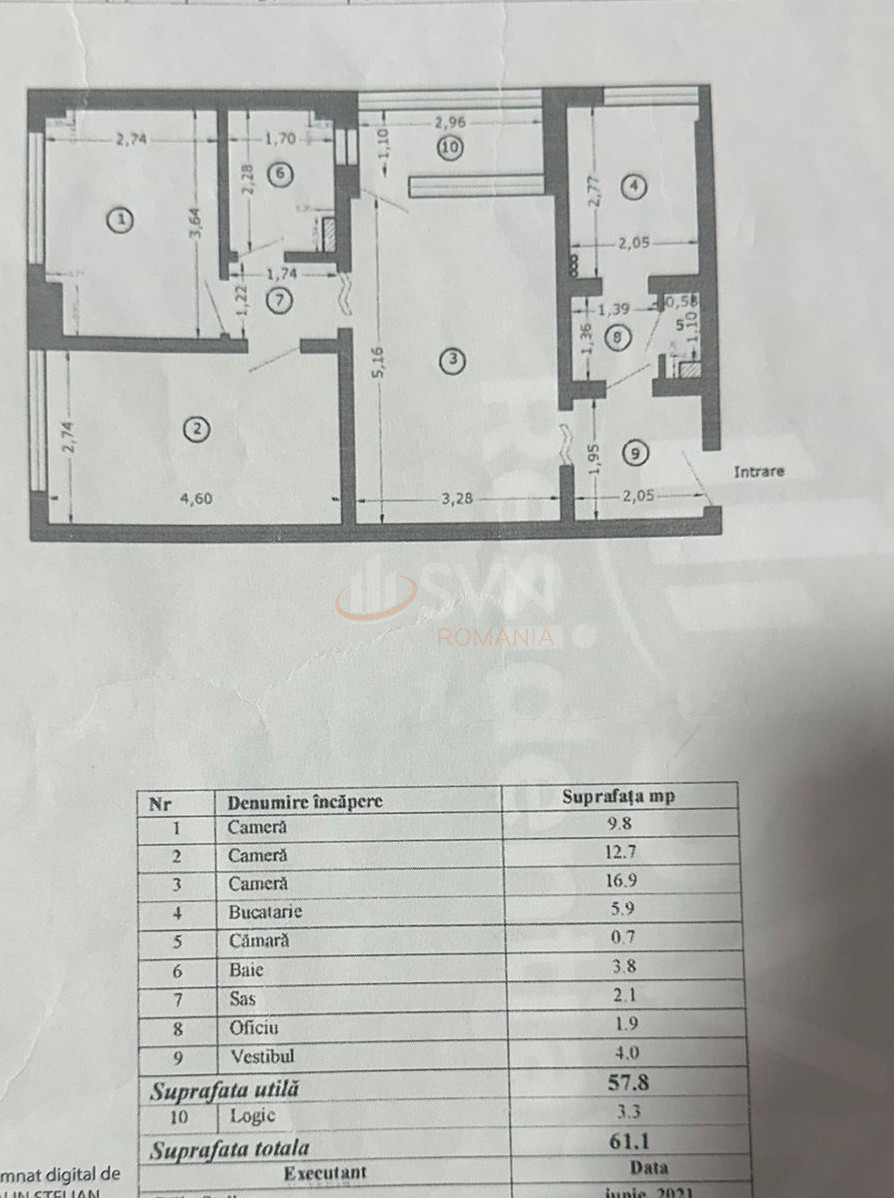 Apartament, 3 camere Bucuresti/Grivita