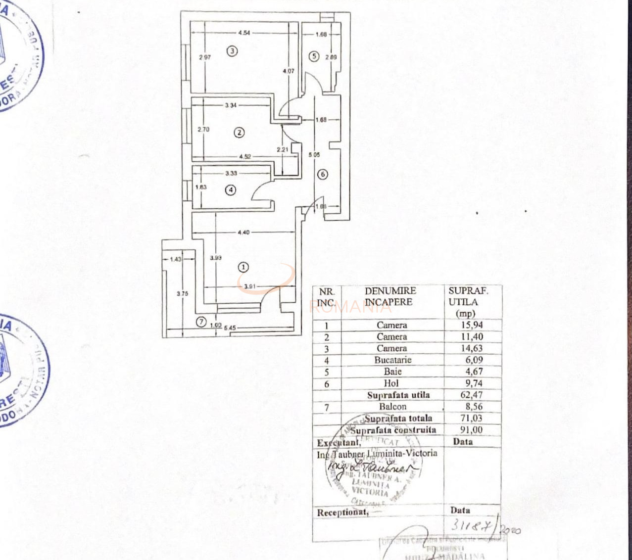 Apartament, 3 camere Bucuresti/Timpuri Noi