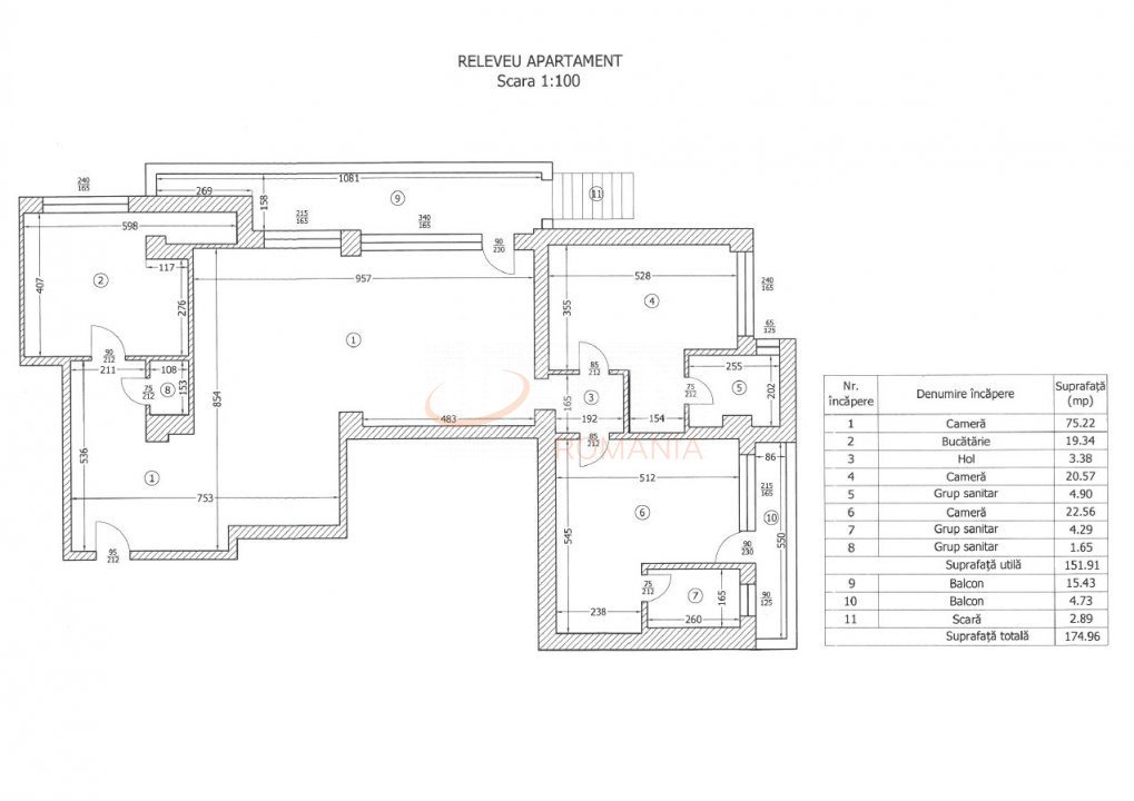 Apartament, 3 camere Bucuresti/Clucerului