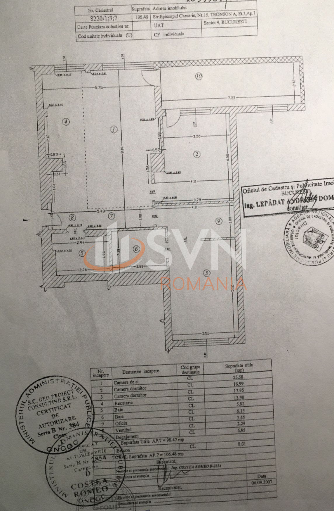 Apartament, 3 camere Bucuresti/Parcul Carol