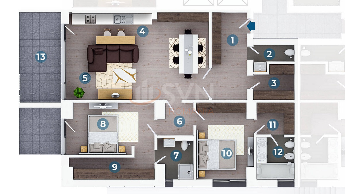Apartament, 3 camere Bucuresti/Floreasca