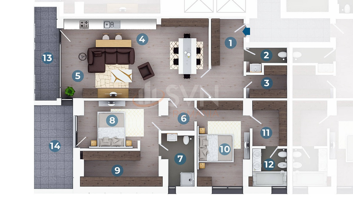 Apartament, 3 camere Bucuresti/Floreasca