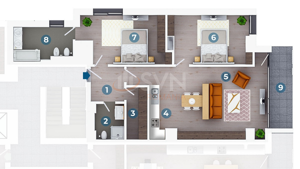 Apartament, 3 camere Bucuresti/Floreasca