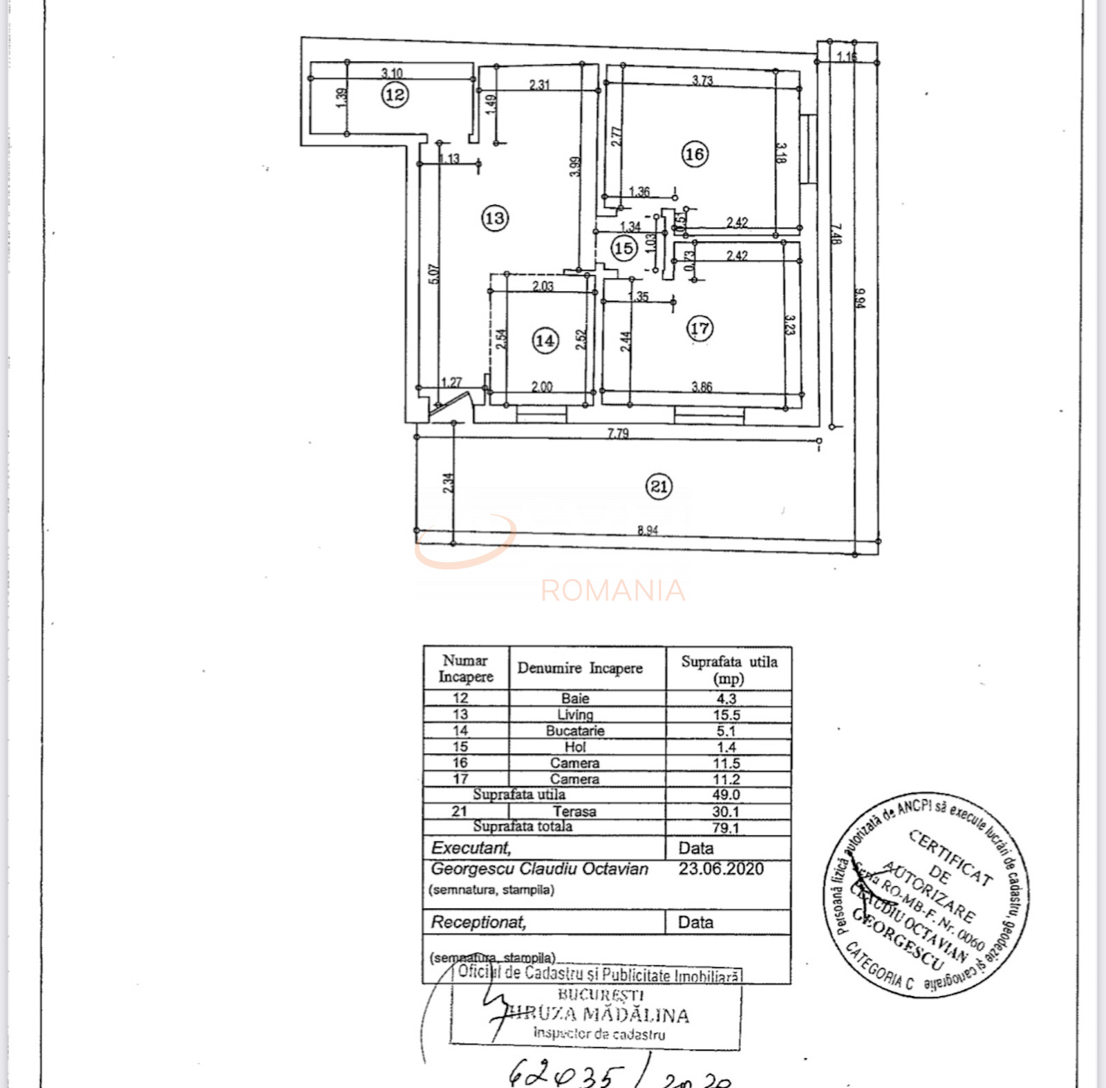 Apartament, 3 camere Bucuresti/Bucurestii Noi