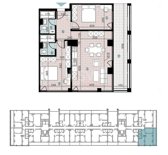 Apartament, 3 camere Cluj/Someseni