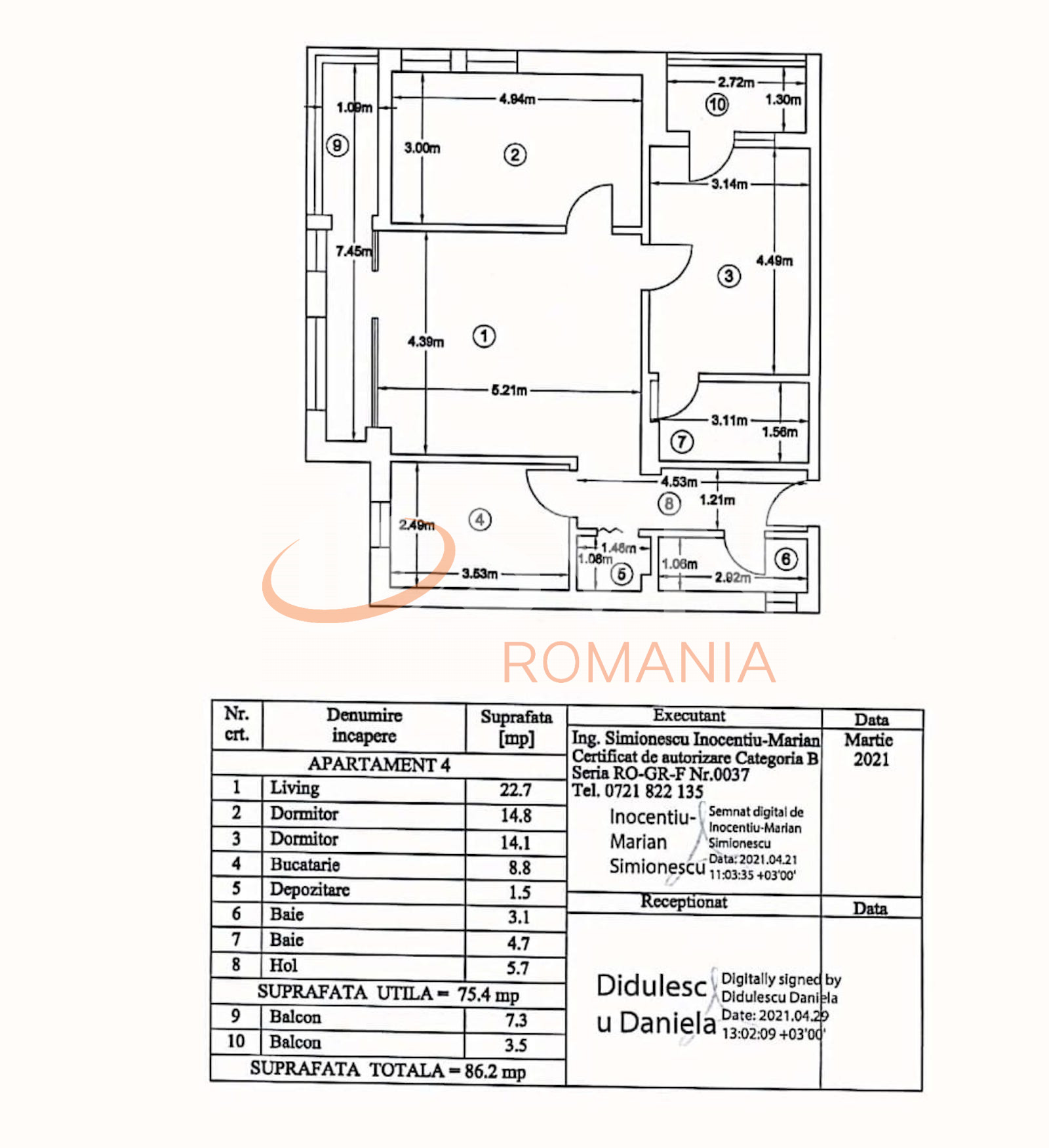 Apartament, 3 camere Bucuresti/Pipera