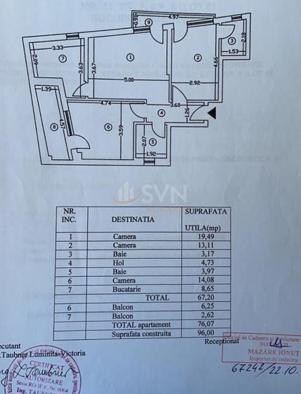 Apartament, 3 camere Bucuresti/Damaroaia