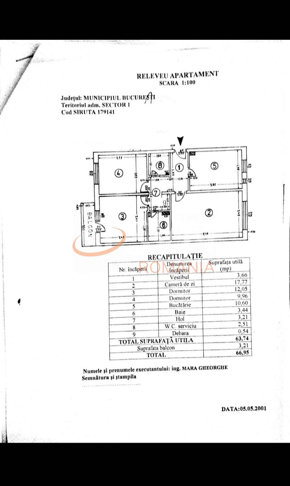 Apartament, 3 camere Bucuresti/Beller