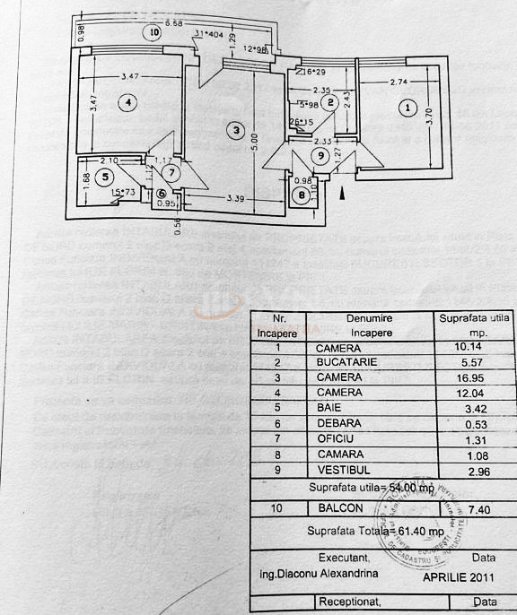 Apartament, 3 camere Bucuresti/Gara De Nord