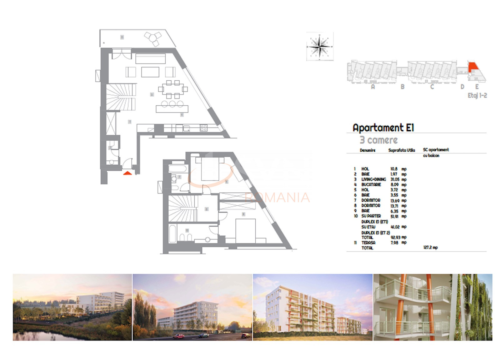Apartament, 3 camere Bucuresti/Sisesti