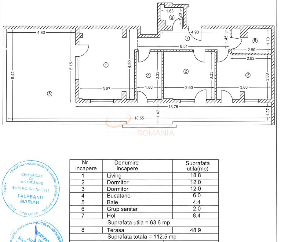 Apartament, 3 camere Bucuresti/Theodor Pallady