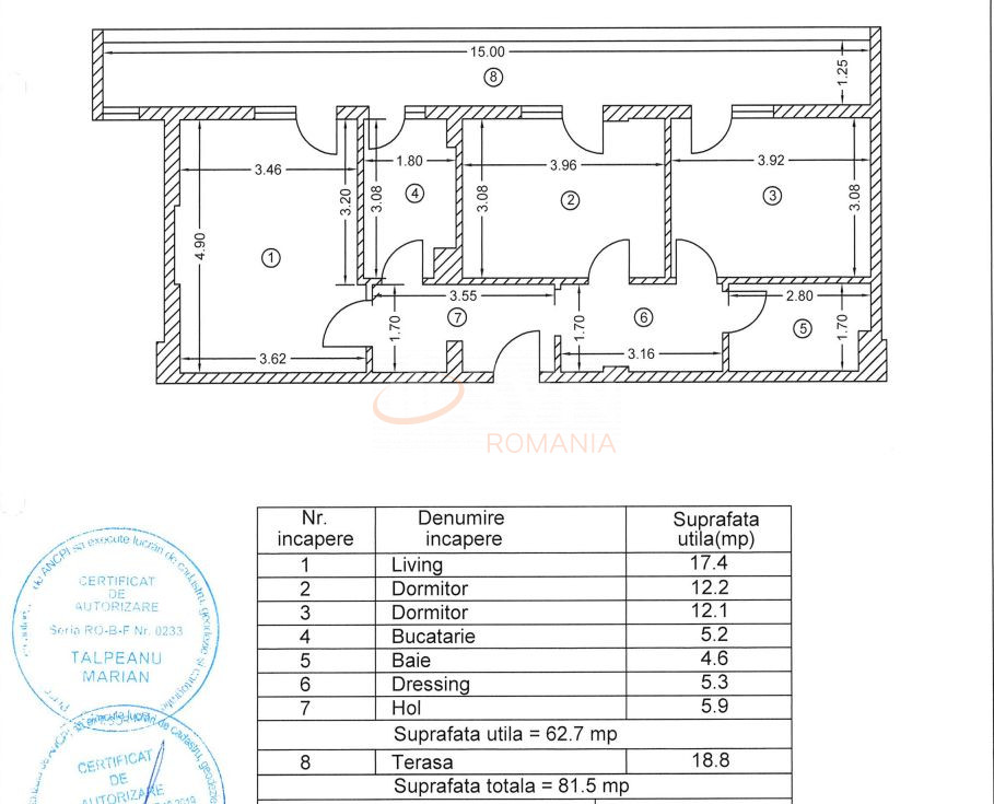Apartament, 3 camere Bucuresti/Theodor Pallady