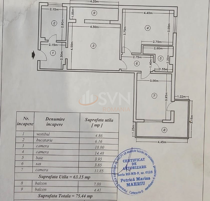 Apartament, 3 camere Bucuresti/Pantelimon