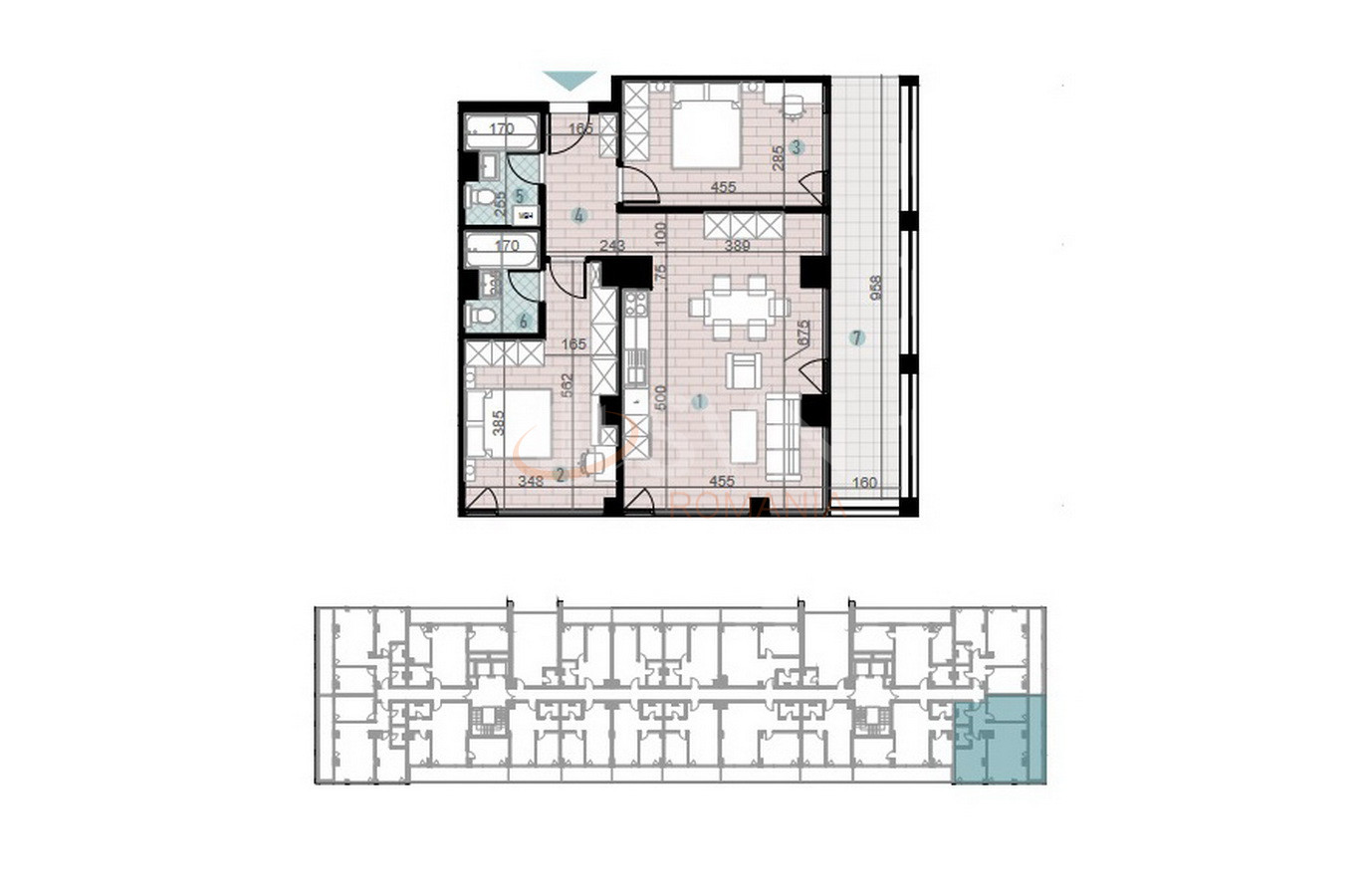 Apartament, 3 camere Cluj/Someseni