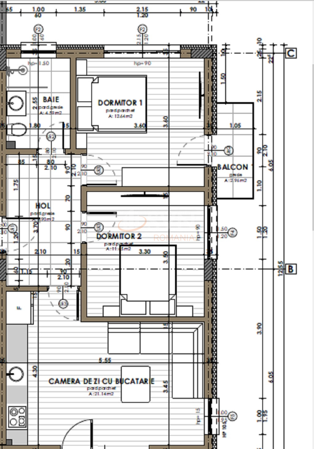 Apartament, 3 camere Cluj/Centru