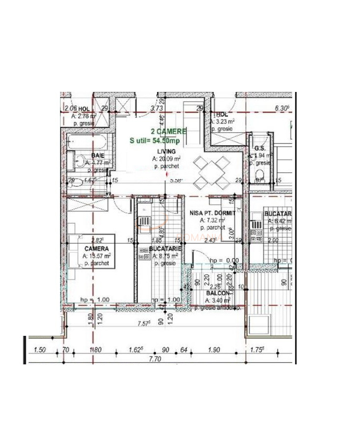 Apartament, 3 camere Cluj/Zorilor