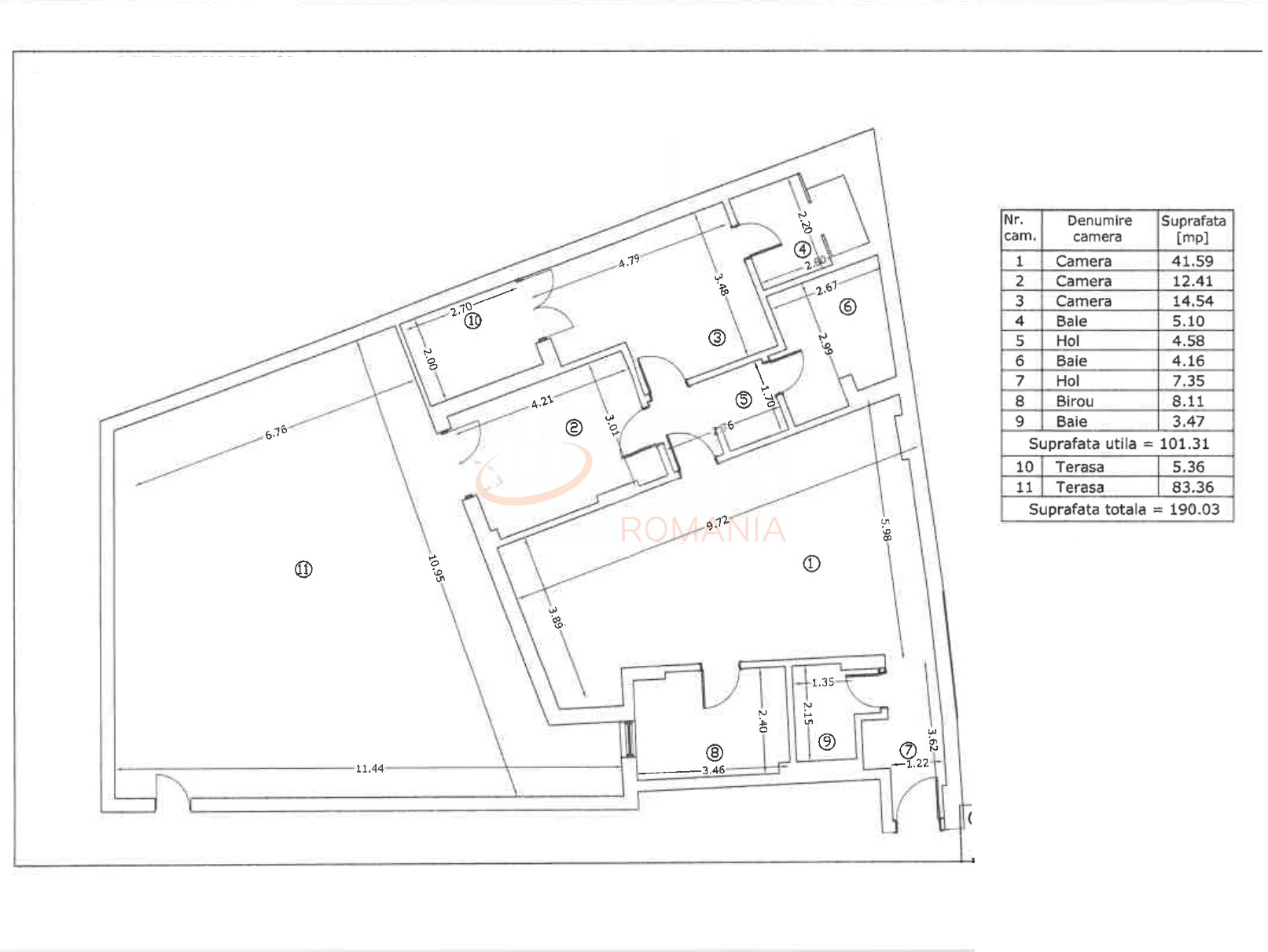 Apartament, 3 camere Bucuresti/Unirii (s3)