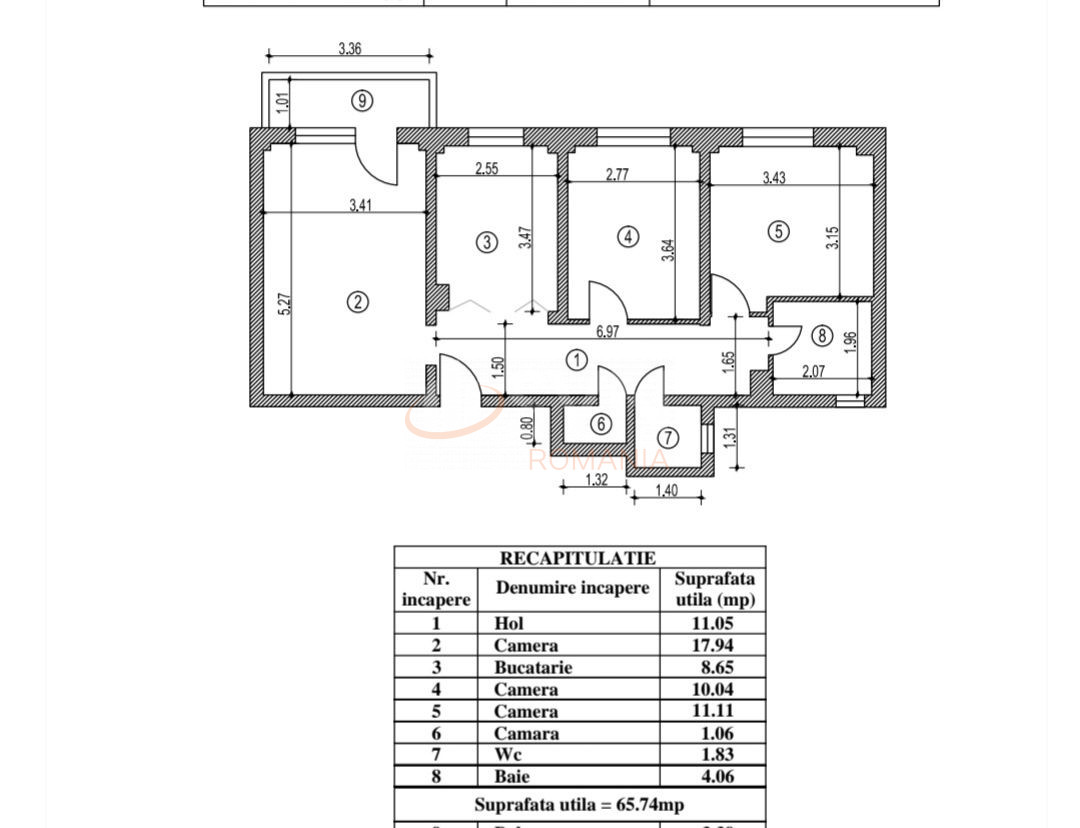 Apartament, 3 camere Bucuresti/Turda