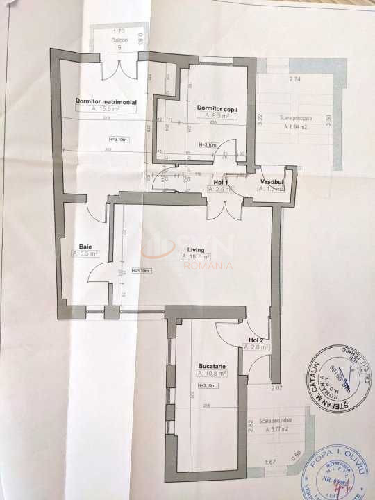 Apartament, 3 camere Bucuresti/Decebal