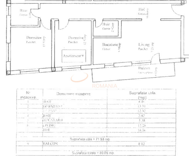 Apartament, 3 camere Cluj/Manastur