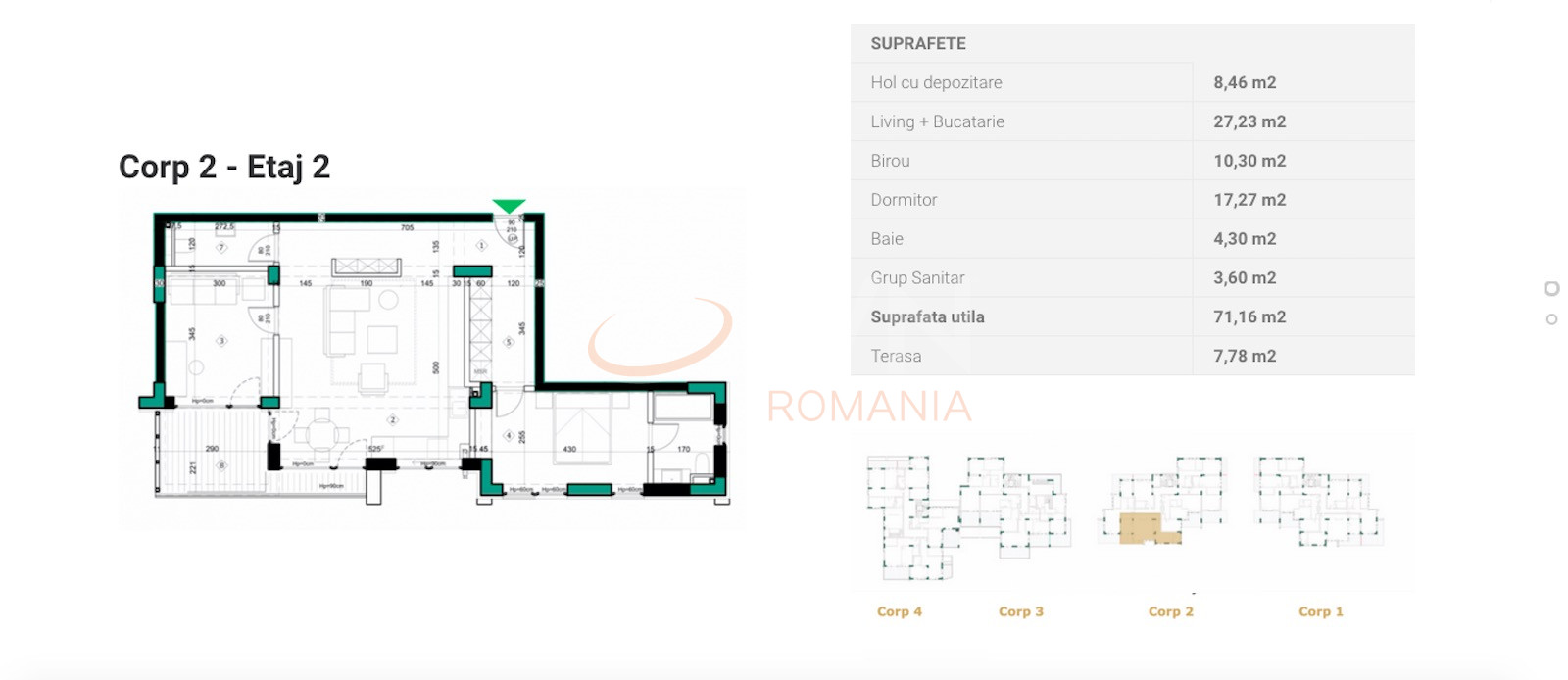Apartament, 3 camere Bucuresti/Sisesti