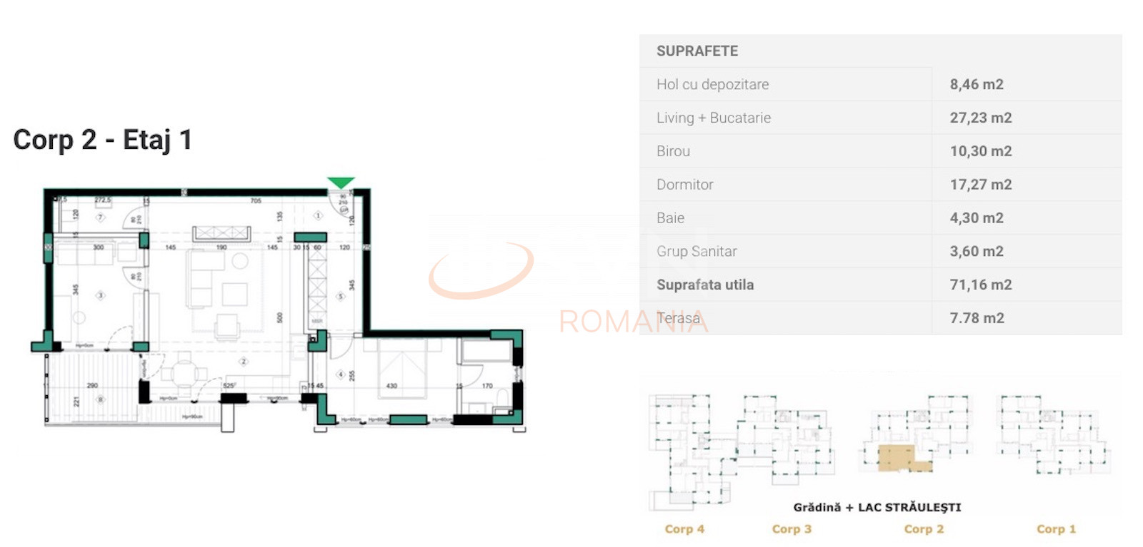 Apartament, 3 camere Bucuresti/Sisesti