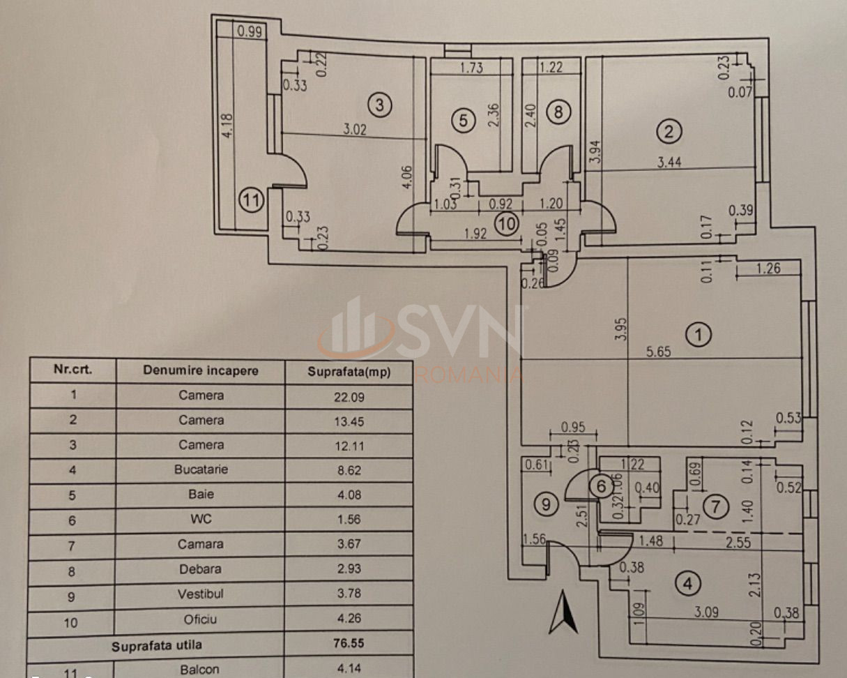 Apartament, 3 camere Bucuresti/Aviatiei