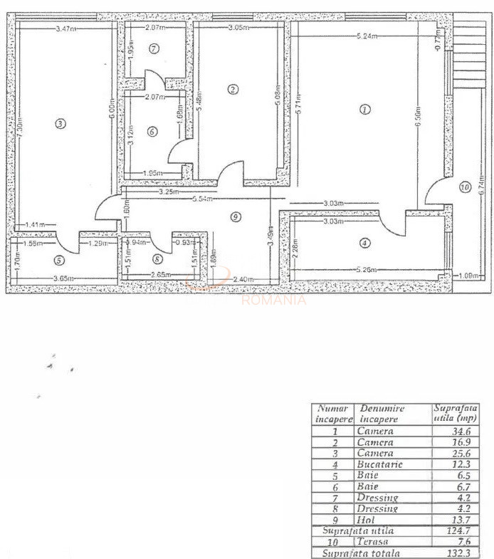 Apartament, 3 camere Bucuresti/1 Mai