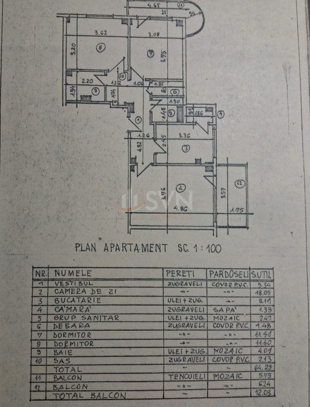 Apartament, 3 camere Bucuresti/Mosilor