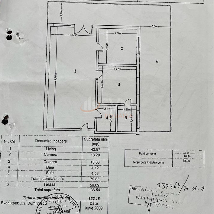Apartament, 3 camere Bucuresti/Bucurestii Noi
