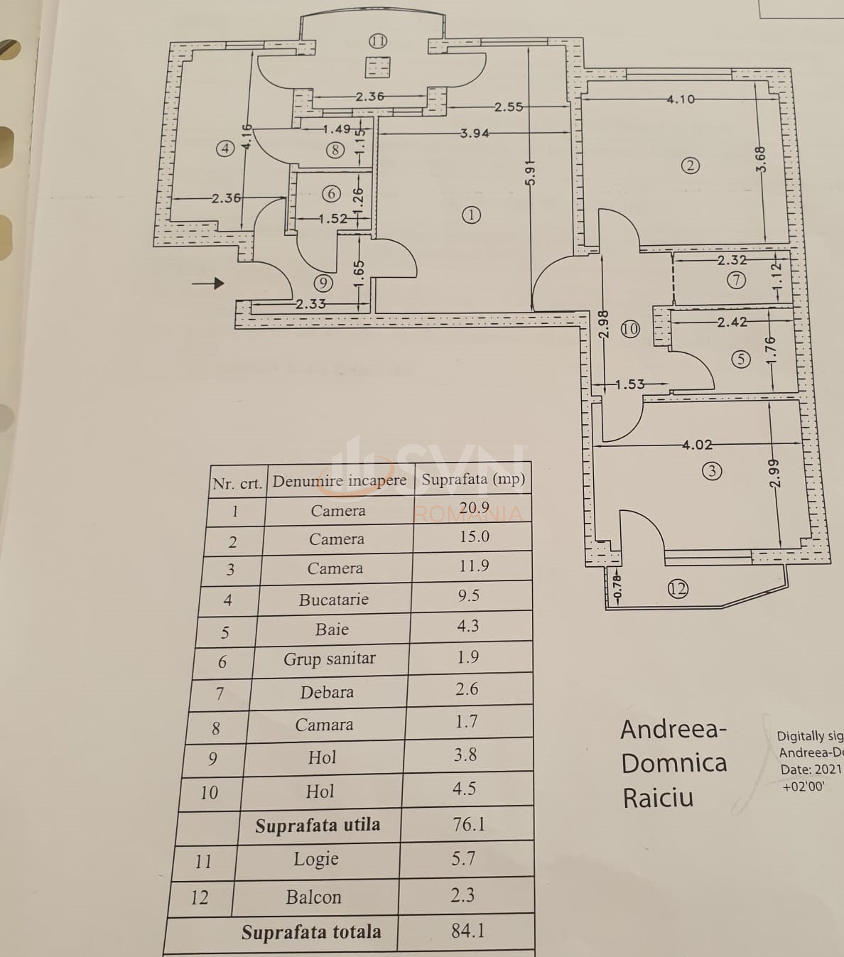 Apartament, 3 camere Bucuresti/Aviatiei