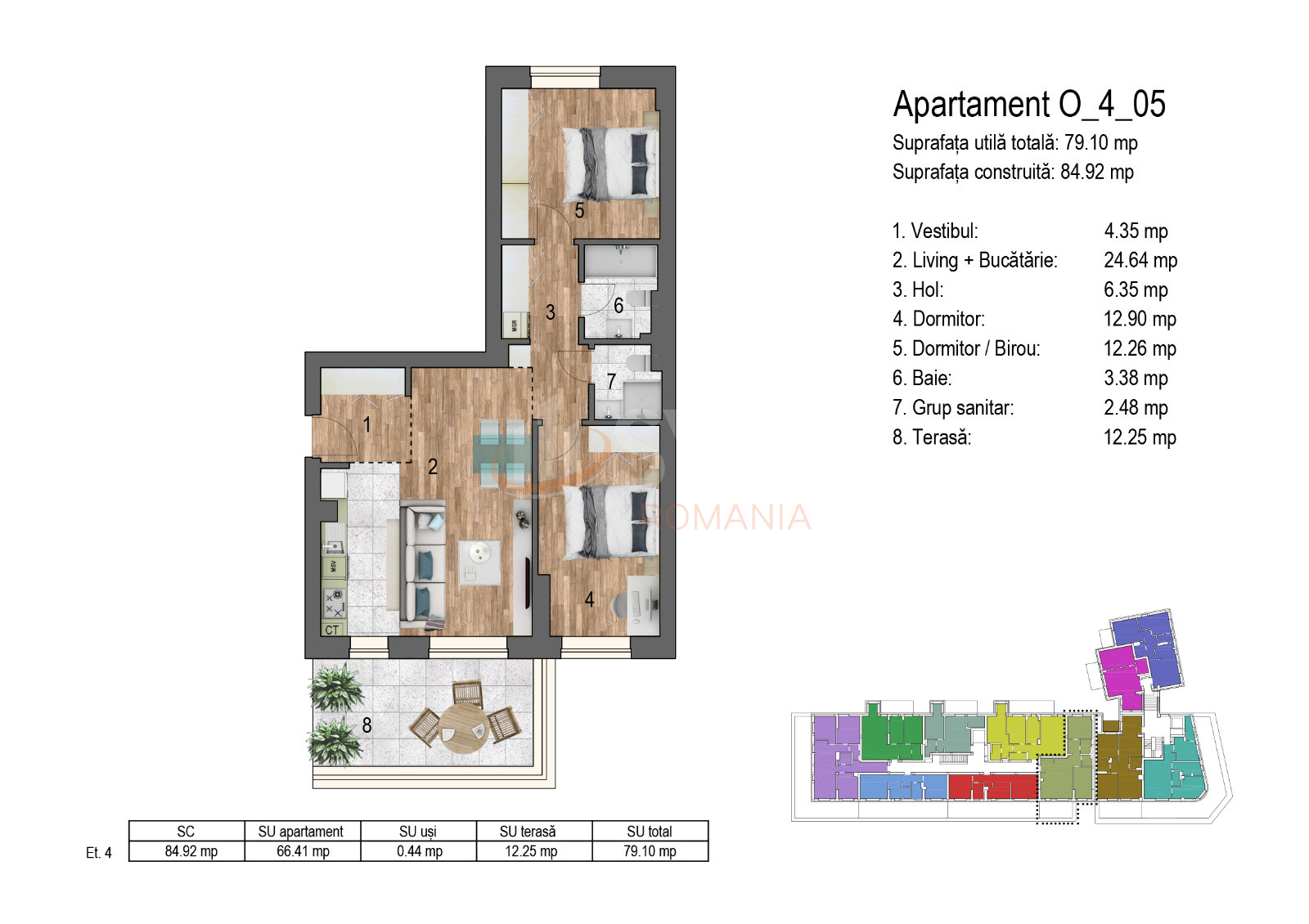 Apartament, 3 camere Bucuresti/Timpuri Noi