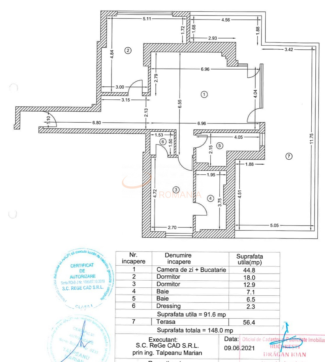 Apartament, 3 camere Bucuresti/Sisesti