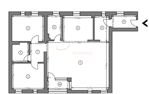 Apartament, 3 camere Bucuresti/Timpuri Noi