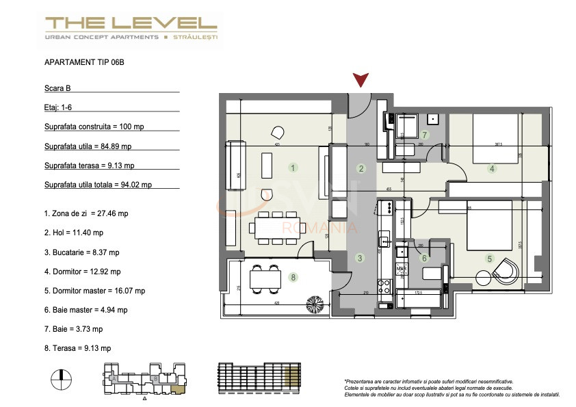 Apartament, 3 camere Bucuresti/Straulesti