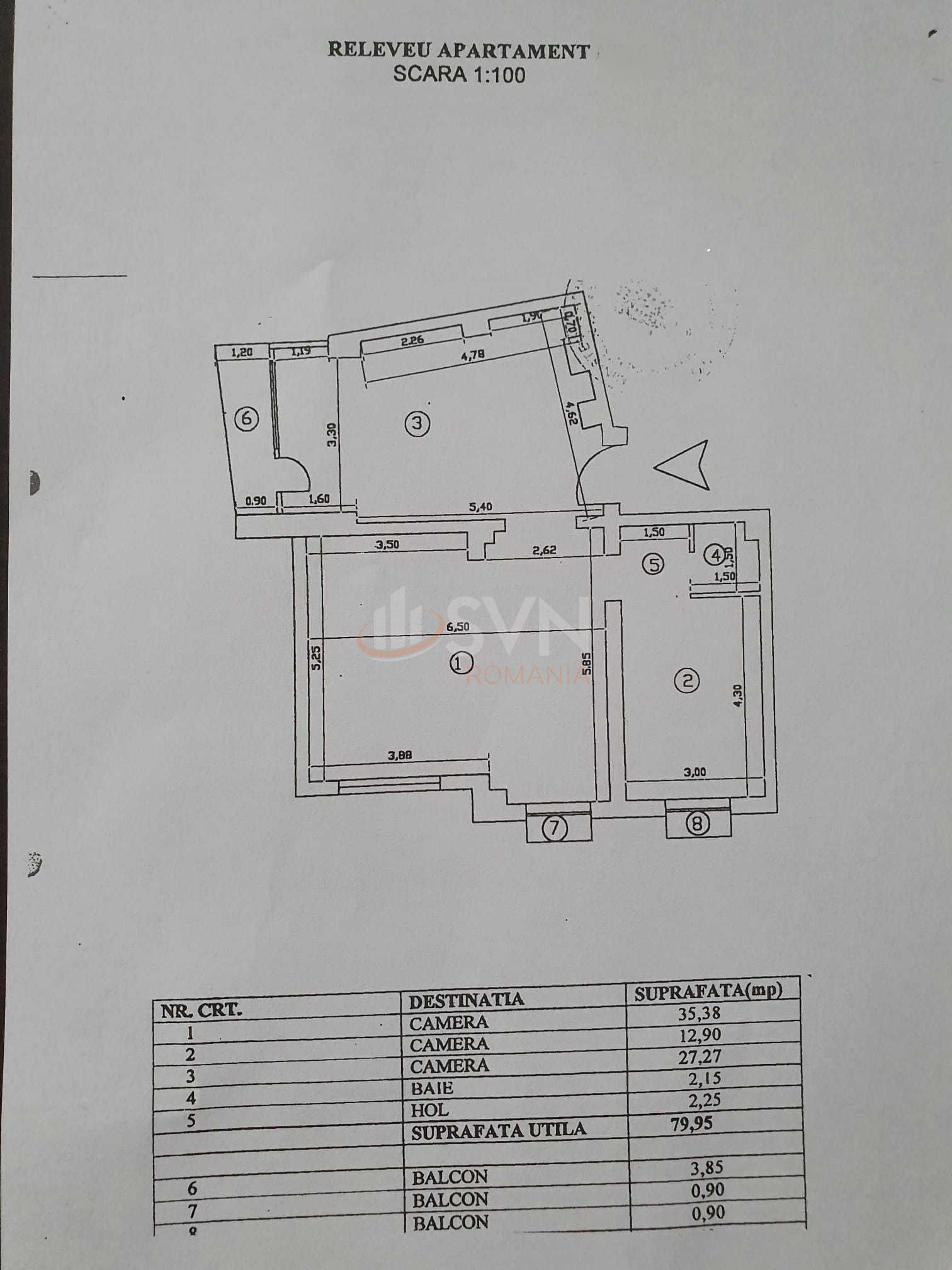 Apartament, 3 camere Bucuresti/Unirii (s3)