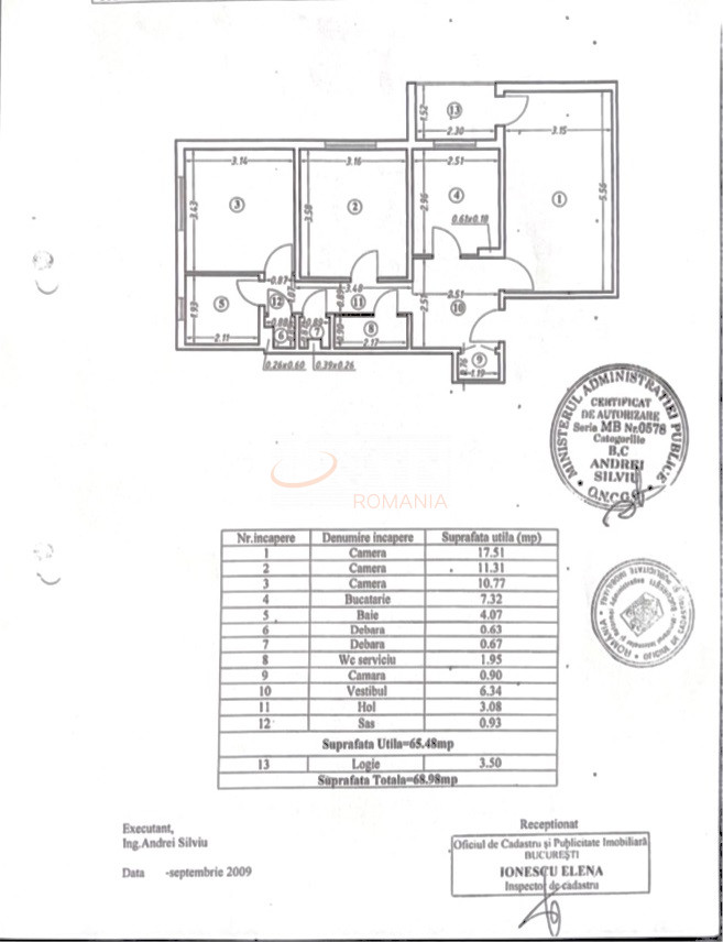 Apartament, 3 camere Bucuresti/Dristor