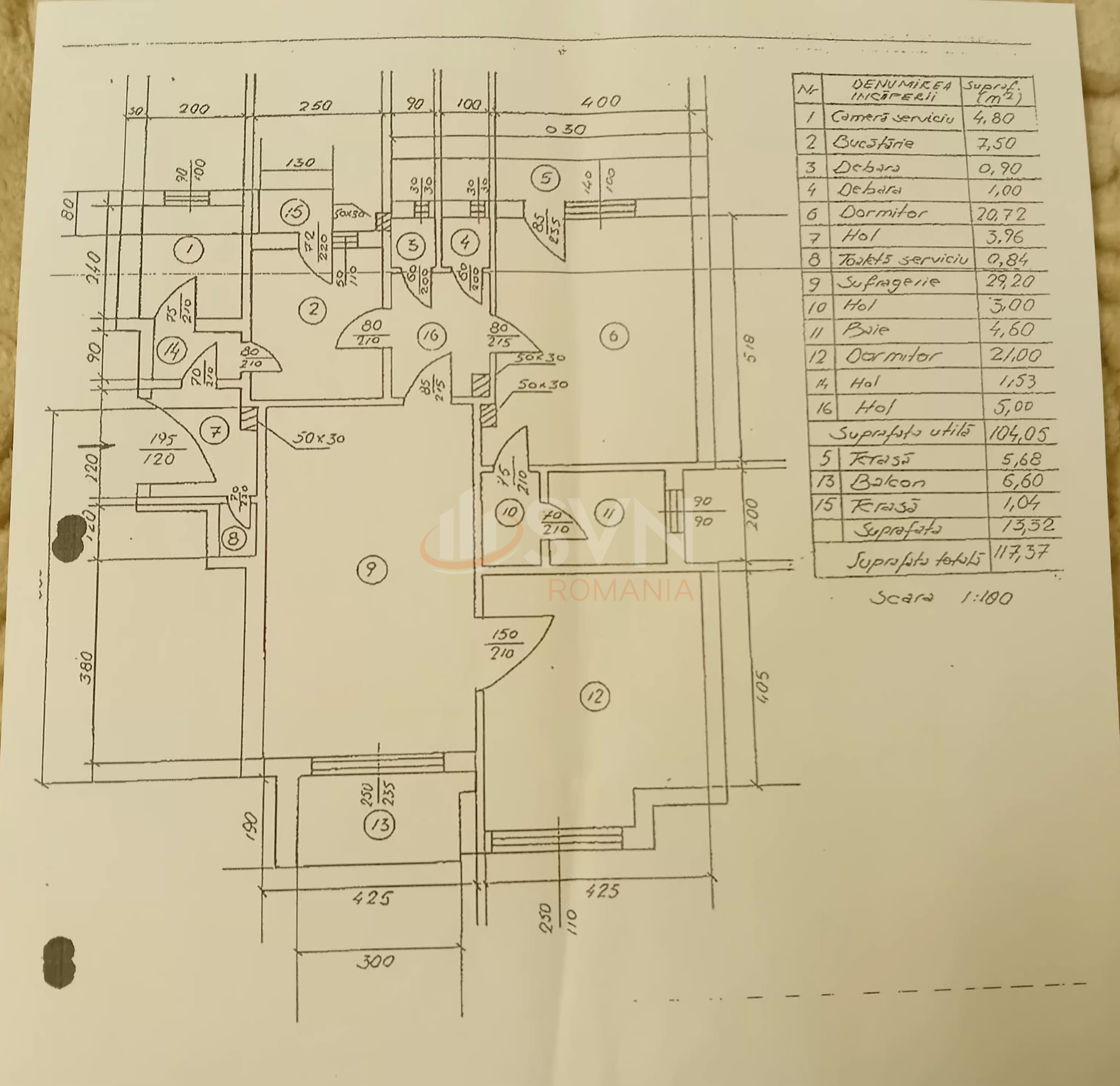 Apartament, 3 camere Bucuresti/Piata Romana