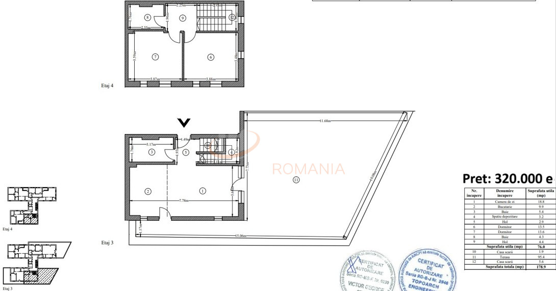 Apartament, 3 camere Bucuresti/Timpuri Noi