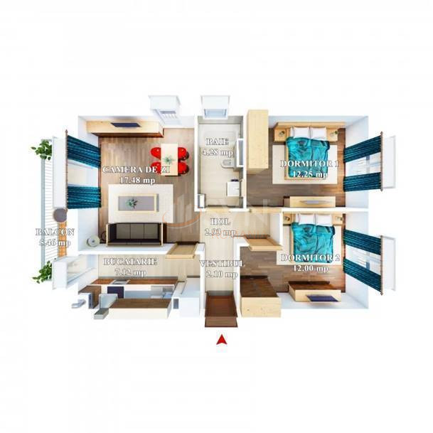 Apartament, 3 camere Bucuresti/Pipera