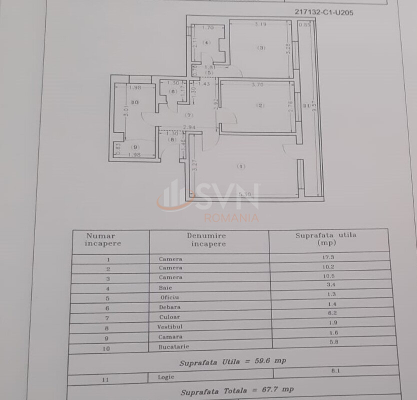 Apartament, 3 camere Bucuresti/Giurgiului