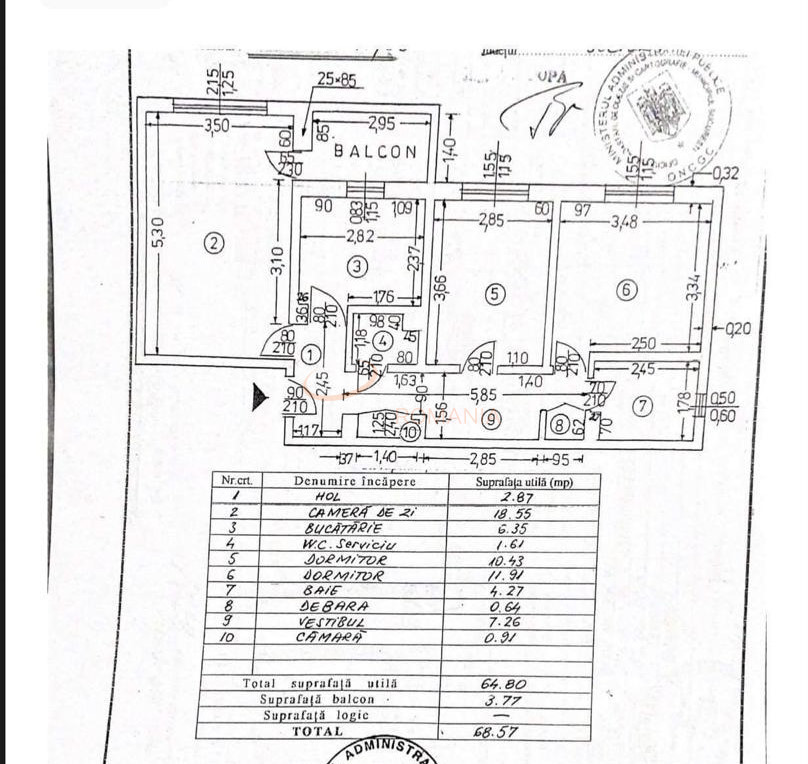 Apartament, 3 camere Bucuresti/Aviatiei