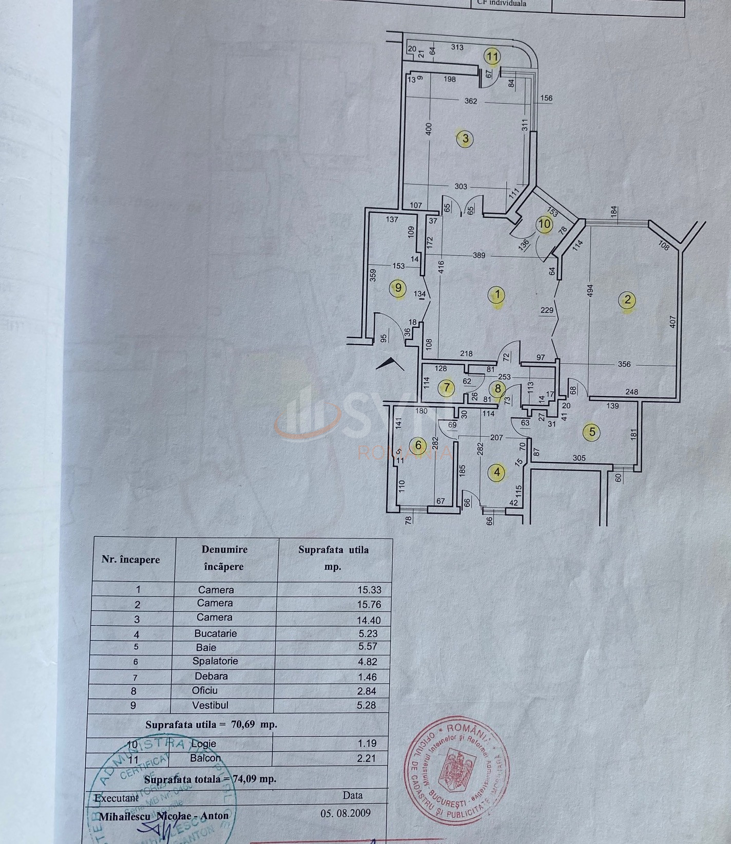 Apartament, 3 camere Bucuresti/Calea Victoriei