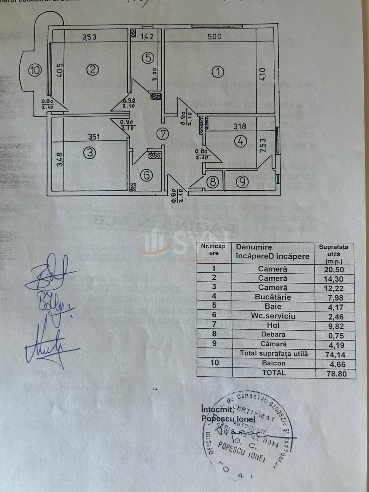 Apartament, 3 camere Bucuresti/13 Septembrie