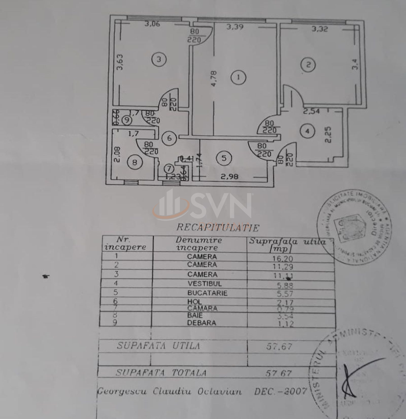 Apartament, 3 camere Bucuresti/Piata Romana