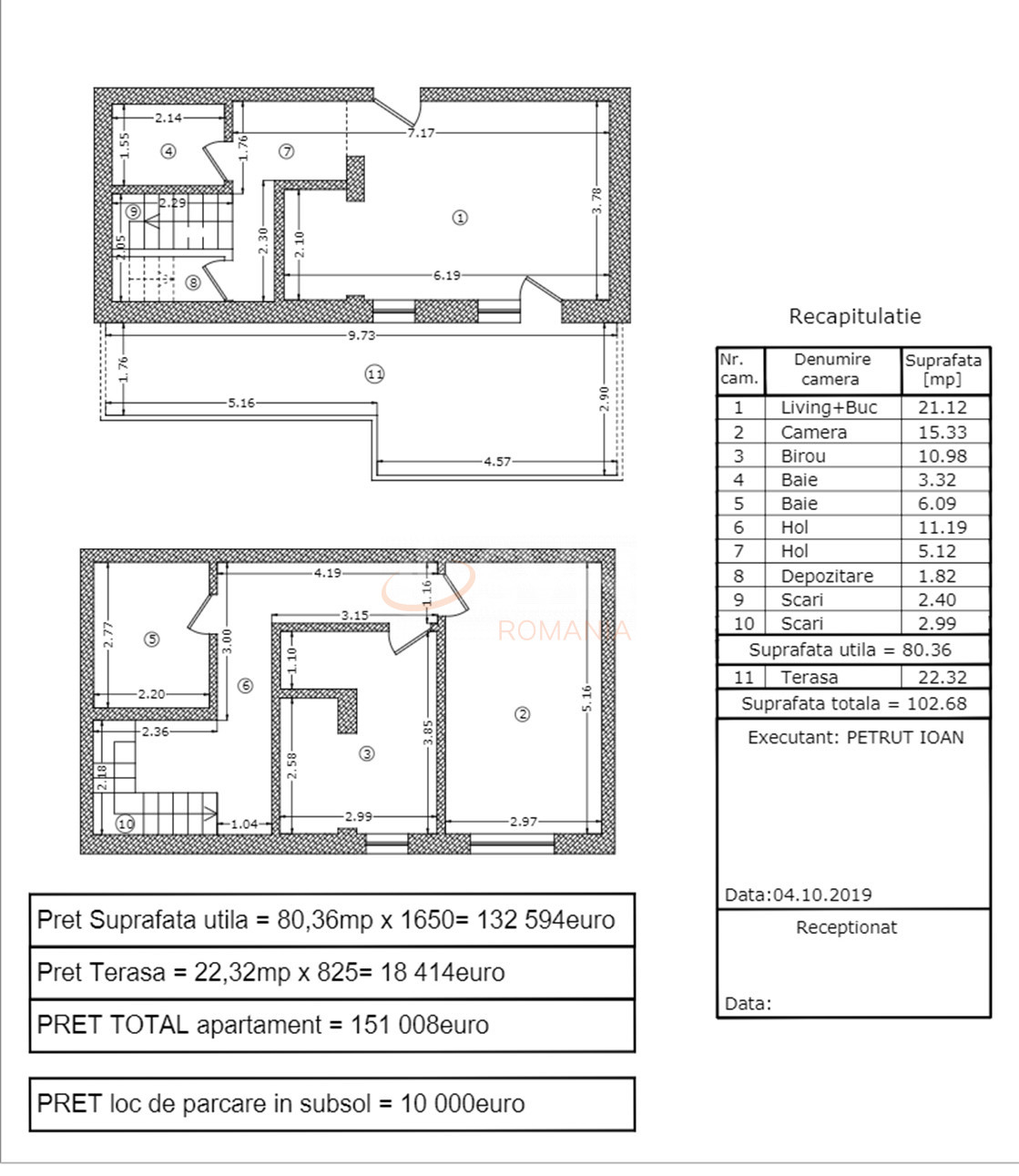 Apartament, 3 camere Bucuresti/Titan