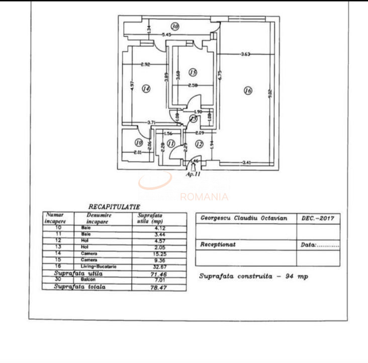Apartament, 3 camere Bucuresti/Aviatiei