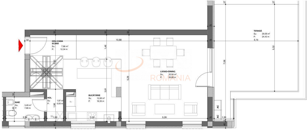Apartament, 3 camere Bucuresti/Pipera