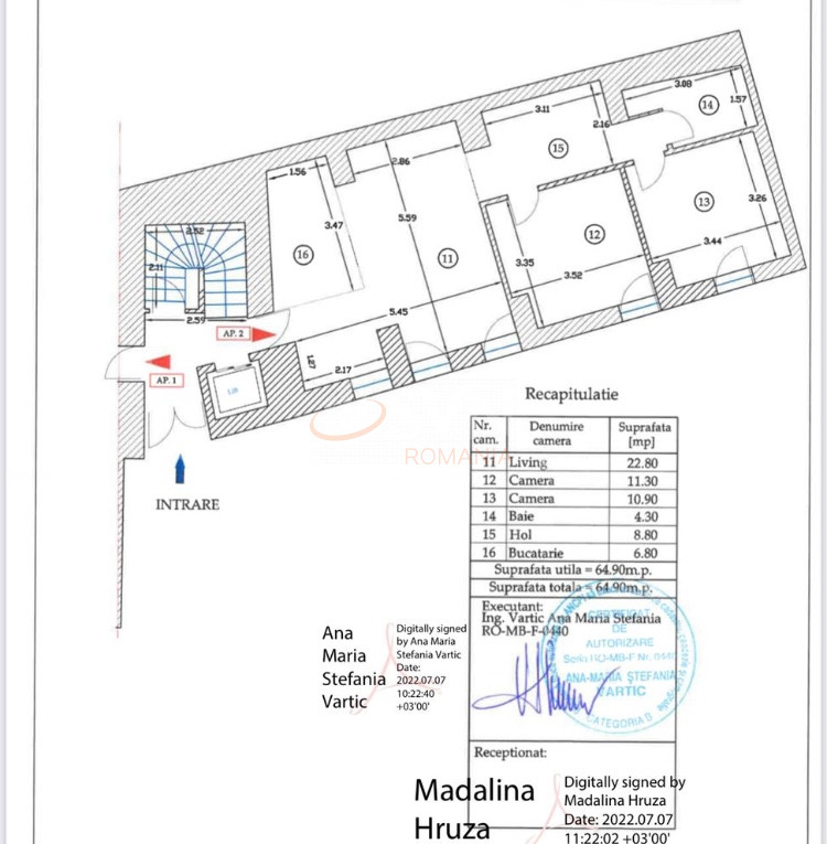 Apartament, 3 camere Bucuresti/Piata Unirii (s4)